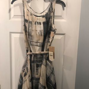 Linen like sleeveless dress